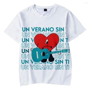 Men's T Shirts VIP Bad Un Verano Sin Ti 3D T-shirt Boy Girls Kids Short-sleeved Women Men Fashion Summer Tops Tees