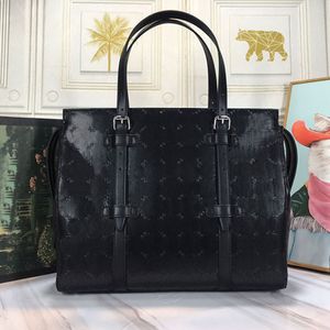 Shopping Tote Bag Women Handbag Purse Embossed Lettering Large Crossbody Bags Fashion Handbags Real Leather Inside Zipper Pocket