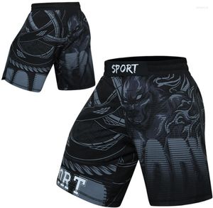 Customização de shorts masculinos MMA perdem troncos leves para o treinamento de boxe de boxe lutando