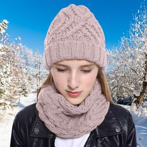 Ball Caps With Circle Women's Cap Snow Hat Slouchy Winter Knit Scarves Baseball