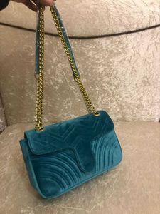 Tasarımcı Marmont Omuz Çantası Kadife çanta Çantalar Kadın Ünlü Markalar Sylvie Lüks Çantalar Çantalar Zincir Moda Crossbody Trendy Stil