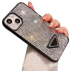 Modedesigner Luxury Glitter Phone Cases 15 14 13 12 11 Pro Max Bling Sparkling Rhinestone Diamond Juveled 3D Crystal Women Protective Cover