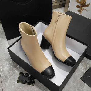 2022 Fashion Women Onkle Boot Monolith تم تجاهل حذاء Leathers Platform