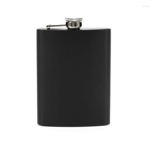 Hip Flasks 6 7 8oz Black 304 Food Grade SS Flagon Whiskey Vodka Wine Pot Flask Set Pocket Bottle Alcohol Drinking Outdoor Camping