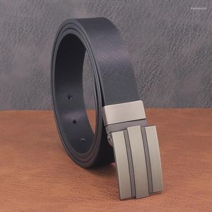 Cinture Designer Black Men Alta qualità 2,9 cm di larghezza Cinturino in vera pelle Cinturino di moda di lusso Fibbia scorrevole