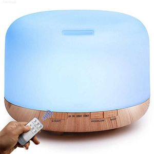 Humidifiers Ultrasonic Humidifier Ml Scent Essential Oil Diffuser With Remote Control Led Lamp Aromatherapy Diffuser Mist Maker J22322c