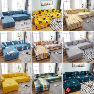 Pokrywa krzesełka nadrukowana sofa narożna do salonu Elastyczne spandex slip -bocvers Couch Cover Stretch Redel L Kształt