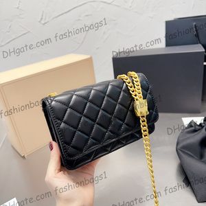 22K Women Designer WOC WOC Torby portfele z złotym kruszeniem metalowe sprzęt Vhain Crossbody na ramię Multi Pochette Luksusowe designerskie torebki 20 cm