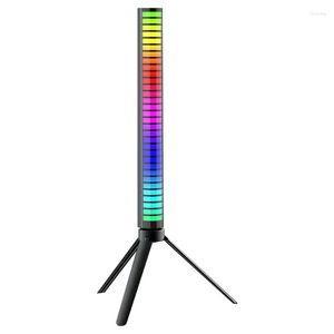 Bakningsverktyg LED Light RGB Sound Control Lights App Musikrytm Pickup Lampa F￤rgglad remsa f￶r DJ Disco -bildekoration