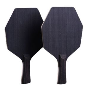 Table Tennis Raquets Cybershape Hexagon Pure Wood Bony Material Blade 5 Layers Popla Racket For Trainning 221108