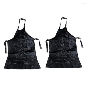 Aventais 2x à prova de óleo à prova d'água à prova de óleo PVC Kitchen Full Apron Garden Butcher Cleaning Wear Unisex