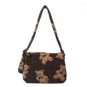 Duffel Bags CPDD Cute Bear Plush Crossbody Bag Shoulder Large Capacity Winter Handbag
