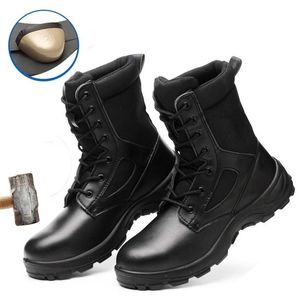Boots Winter Safety Work Boots Men Outdoor Cuir Anti Puncture Desert Tactical Shoes Military