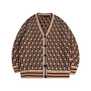 Kvinnors tröja designer stickad cardigan högkvalitativ brev tryckt kappa fashionabla utomhus män avslappnad långärmade män och kvinnokläder grossist