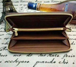Commercio all'ingrosso di alta qualità in vera pelle portafoglio standard classico moda borsa lunga borsa con cerniera tasca portamonete