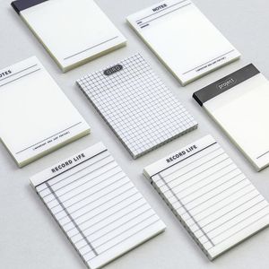 Sheets Student Transparent Memo Pad Office Sticky Notes Simple Plan Message Note Pads Can Tear Off Stationery School Supplies
