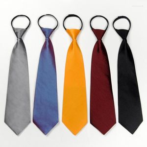 Bow Ties 35 8cm Chameleon Zipper Tie Lazy Short Men's Formal Wear Business Wide Black Red Professional Funny Gifts For Men Women