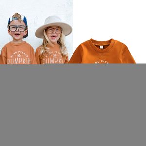 Pullover -07-21 Lioraitiin 0-4Years Toddler Baby Girl Boy Halloween Sweatshirts Long Sleeve Letter Printed O-neck Top 221107