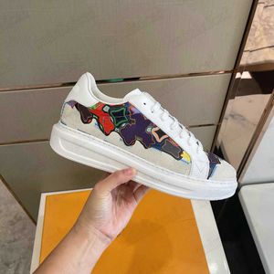 Scarpe beverly hills sneaker in pelle cravatta arcobaleno stampa il lusso di Lussembourgo