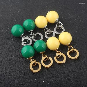 Backs Earrings Anime Cosplay Zamasu Potara Pendant Fashionable Trendy Cartilage Clip Ear Round Ball Cuff Beautiful Jewelry Earring