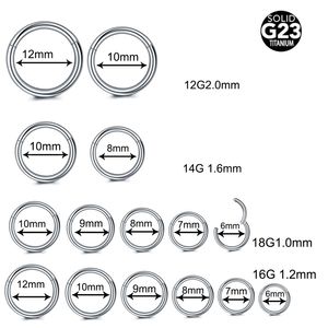 へそベルボタンリング 10PC ASTM F136 鼻フープセプタムピアスクリッカー 12141618G20G 鼻孔ヒンジセグメントセプトヘリックスイヤリング 221107