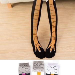 Women Socks Woman Sexy Chicken Paws Feet Ladies Funny Personality Stovepipe Stockings Cute Over-the-knee Thin Foot