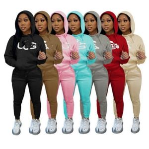 2024 Designer Marke Jogginganzüge Frauen Trainingsanzüge Fleece Zweiteilige Sets Langarm Hoodies Hosen Sweatsuits Brief Stickerei Kleidung Warme Dame Outfit 8860.6