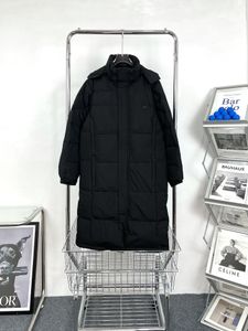 メンズダウンパーカー2022ヨーロッパファッションブランド冬の新しい小さなフックフード付きロングダウンジャケット