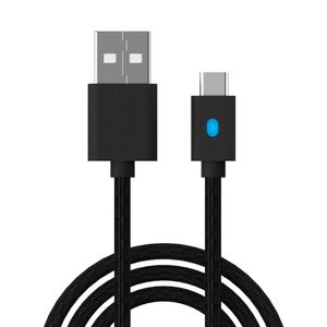 3 m 10 Fuß Typ-C USB-Ladekabel für PS5-Controller, Stromladekabel für Xbox Series X S Switch Pro Gampad Joystick-Ladekabel mit Licht