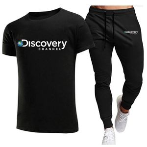Męskie dresy letnie 2-osobowe męskie 2-częściowy szybki suchy koszulka moda moda swobodne spodnie sportowe oddychanie poranne bieganie 2022