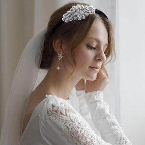 Nakrycia głowy Trixy S03-FG Ladies Modne opaski do włosów Baroque Hoop Wedding Pasme dla panny młodej biżuteria