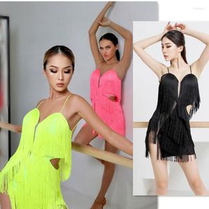 Stage Wear Fringe Latin Dress Sexy Competition DressTango Salsa Cha Samba Rumba Zym 2118