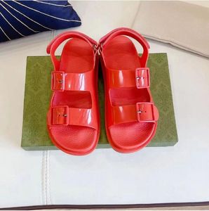 Sandalen Damen Hausschuhe Plattform Lammfell Slipper Loafer Kaviar Leder Kette Gold Kristall Kalbsleder gesteppt Sommer Strand