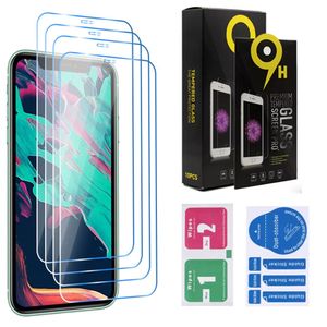 Klare Displayschutzfolien Voll-/Halbabdeckungsfolie für iPhone 14 Plus 13 12 Mini 11 XR Xs Max 14 Pro Max gehärtetes Glas mit Einzelhandelsverpackung