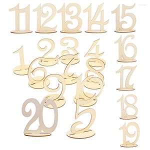 Party Decoration 10st Wood Wedding Table Number Plac Sitt kort prydnadshantverk Hem Produktstorlek 105 100 3mm bruttovikt 200g