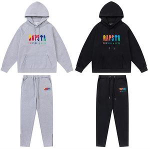 22FW Tasarımcı Erkek Kadın Takipleri Moda Mektupları Setleri Nakış Track Takımlar Erkekler Kış İki Parça Sıcak Set Gündelik Kapüşonlu Sweatshirt Jogging Pants Çok Stil