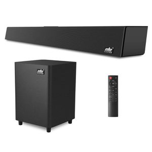 Bärbar 120W TV 2.1 Trådlös Bluetooth -högtalarens hemmabiosystem Sound Bar 3D Surround Fjärrkontroll med väggmontering
