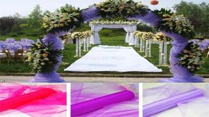 2017 07210M Wedding Decoration Organza Silk Flower Heartshaped Arches Sheer Crystal Organza Fabric Flower Door 5zSH01526352902