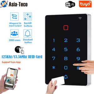 Cart￣o de controle de acesso Tuya App RFID Keyless Keypad 2000 Usu￡rio EM MF Touch Screen Standalone L Reader Non-Waterproof 221108