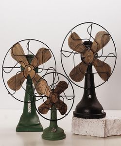 Ornements de ventilateur nostalgique rétro Accessoires de décoration de maison Vintage ventilateur miniature Europe Figurines DÉCORS HOME CONDIONS ORNAMENT T9079802