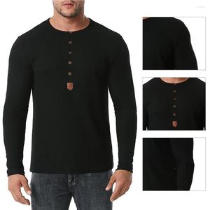 Herren-Freizeithemden, tolles Herren-Oberteil, langlebiges Sweatshirt, gutes elastisches, lichtbeständiges Herren-T-Shirt mit Knöpfen, gemütliches T-Shirt, Winterkleidung