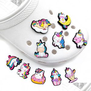 Shoe Parts Accessories Cartoon Shoe Jibitz 50Pcs Pvc Charm Parts Accessories For clog Charms Clog Pins Drop Delivery Shoes Dh37U