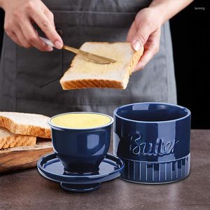 Pratos de porcelana de porcelana Keeper Crock para Counter Farmhouse Creation Creation Creamic French Dish com