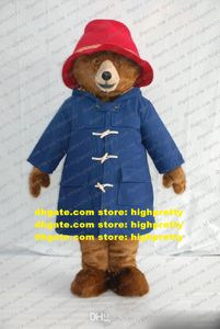 Red Hat Brown Teddy Bear Mascot Costume Grizzly Bears Personaggio dei cartoni animati per adulti Cerimonia di apertura Simposio annuale zz7891