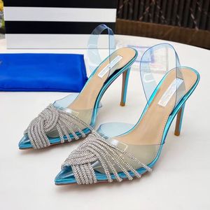 Designer elegant slippers Summer womens fashion sandals Beautiful rhinestone comfortable party shoes