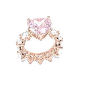 Band ringar lyxigt mode is ut bling vatten droppe rosa rosa cz finger för tjej kvinnor charm valentins dag smycken gåva 221109