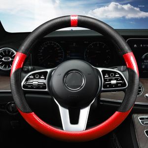 Steering Wheel Covers Car Auto Vehicle Synthetic Weaving Glove Rim Cover With Thread