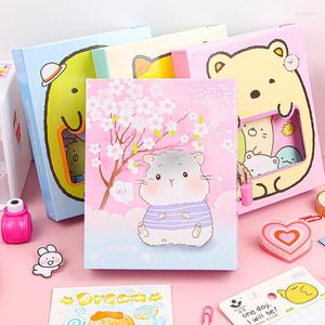 Chen Lin Kawaii Cartoon Diary Book Book Школьная канцелярские товары Поставки ученики Lockable Journal Notebook подарка на день рождения для детей