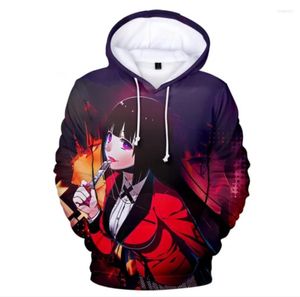 Męskie bluzy z kapturem anime kakegurui cosplay kostium 3D bluza bluza jabami yumeko bluza Igarashi Sayaka/dziewcząt ubrania ubrania odzieży