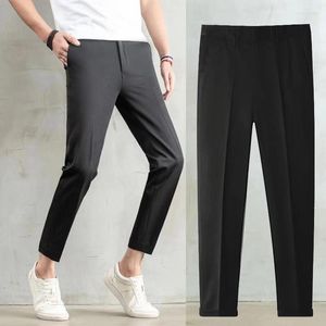 Men's Suits 2022 Spring Summer Ankle-Length Pants Men High Quality Straight Fit Mens Business Joggers Pant Casual Trousers Male D105